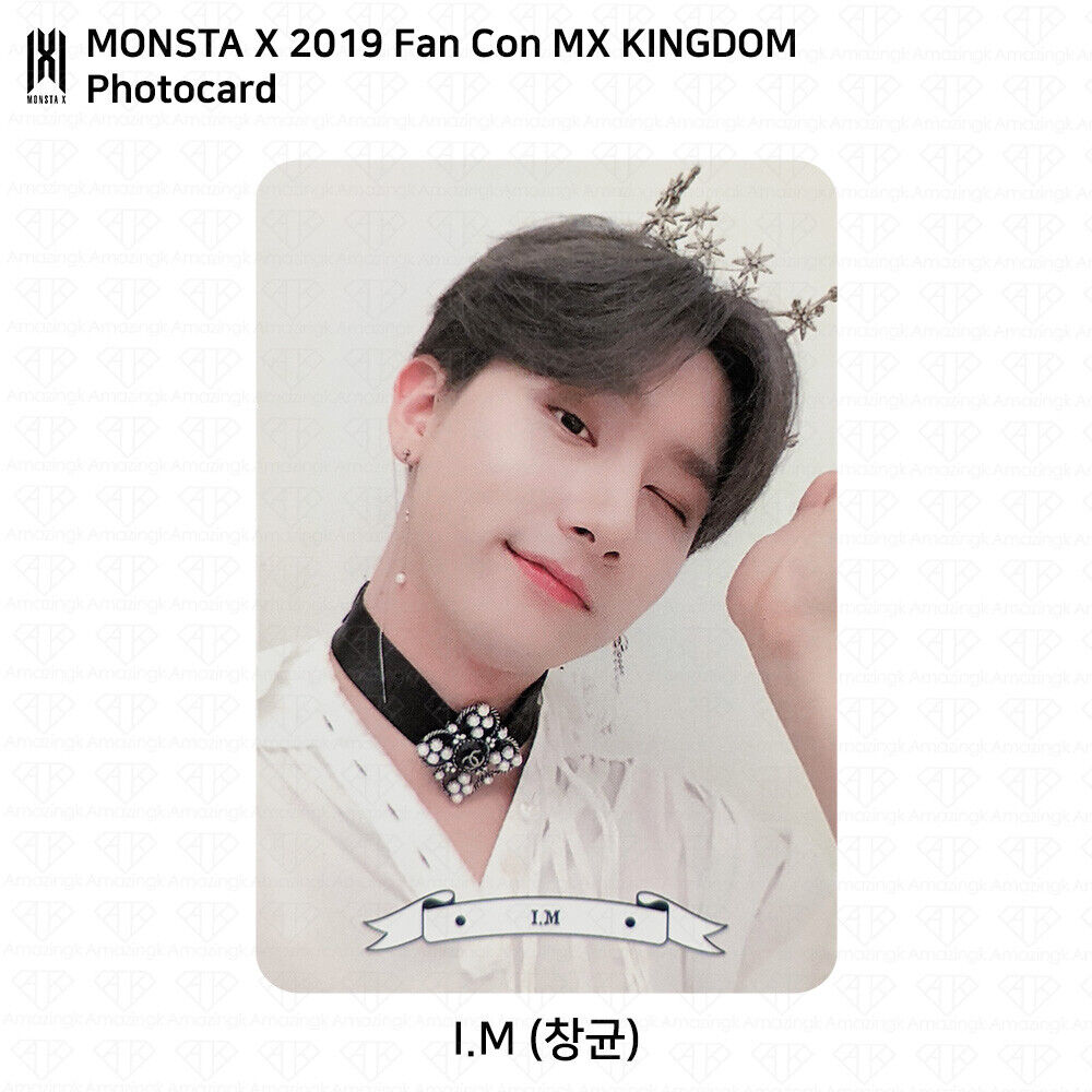 MONSTA X 2019 Fan Con With MONBEBE MX Kingdom Photocard KPOP MONSTA X 2019 Fan Con With MONBEBE MX Kingdom Photocard KPOP