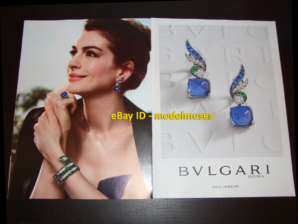 BVLGARI High Jewelry 4-Page Magazine PRINT AD 2022 ANNE HATHAWAY