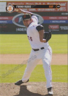 2019 San Jose Giants Frank Rubio RC Rookie San Francisco