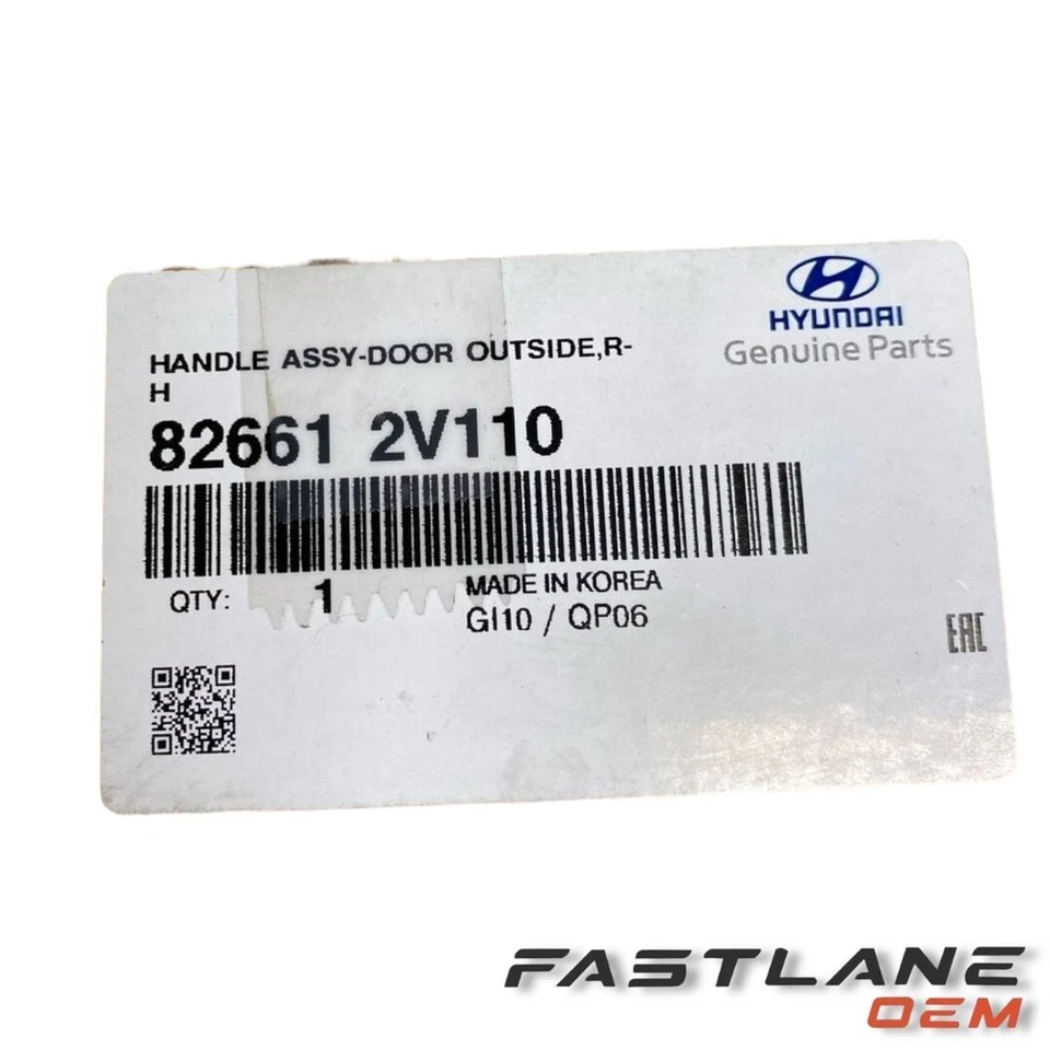 HYUNDAI VELOSTER 2011-2017 MONTAJE MANIJA PUERTA DERECHA NUEVO OEM 82661 2V110 Foto 4 de 4
