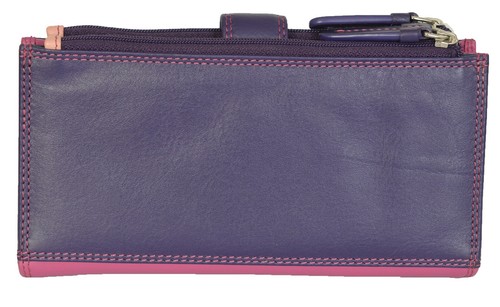 Visconti Soft Real Leather RFID Large 3-Tone Womens 17 Card Purse Boxed RB100 - Picture 19 of 30