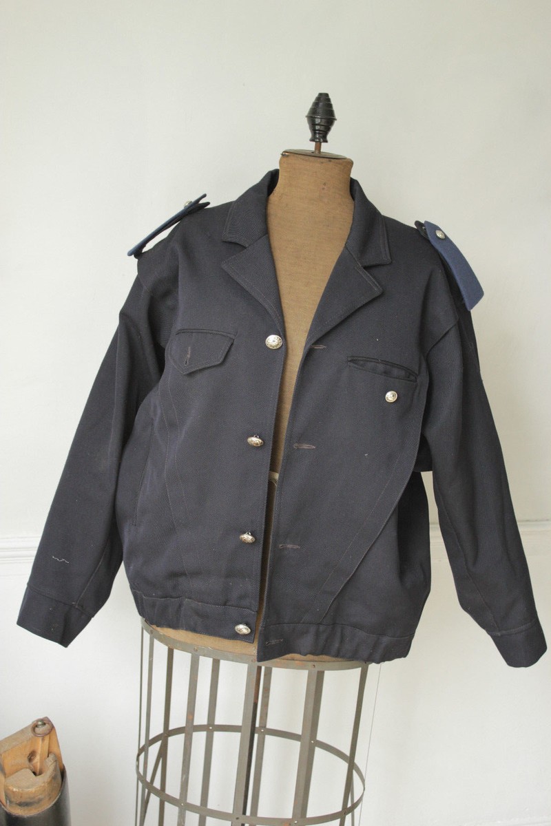 Vintage French municipal police coat costume jacket uniform laurel