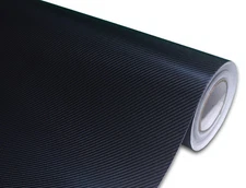 72" x 60" Black Satin Carbon Fiber CF Vinyl Car Wrap Decal Sticker Film Roll