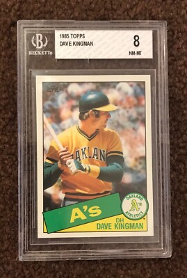 1985 85 Topps #730 Dave Kingman Original BGS 8 Old Label