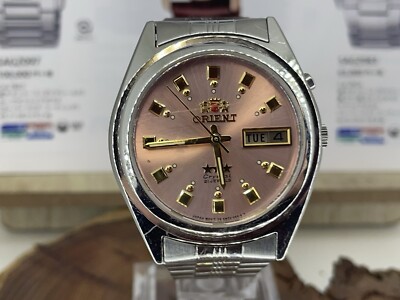 ORIENT THREE STAR NO1X-00 SELF-WINDING 21 STONE RETRO UHR ANALOG 35mm NOS