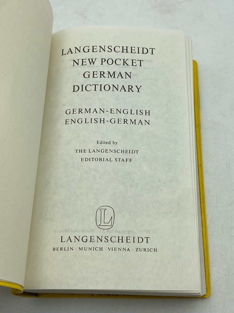 Langenscheidt New Pocket German Dictionary - Paperback