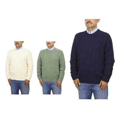 Polo Ralph Lauren Crewneck Pullover Cable-Knit Fisherman Sweater - 3 colors -