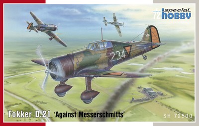 Special Hobby 1:72 100-SH72500 Fokker D.21  Against Messerschmitts 