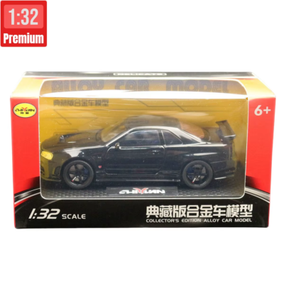 1/32 Nissan Skyline GTR R34 JDM Toy Car Model Diecast Vehicle