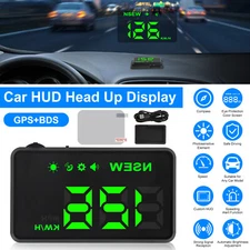Car Digital GPS HUD Speedometer Head Up Display MPH / KMH Warning Alarm Meter