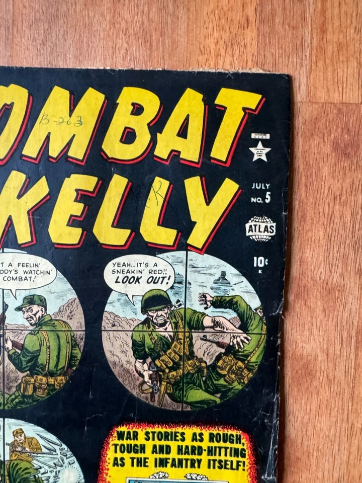 Combat Kelly #5 (1952) Atlas Comics GD 2.0 - Image 3 of 4