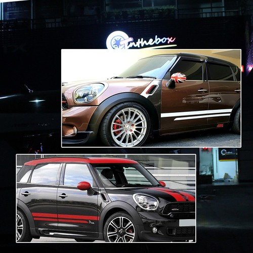 For Mini Cooper Countryman 12-17 R60 R61 Smoke Lens Side Marker Lights Cover Set - Picture 7 of 8