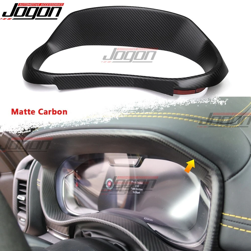 RHO Dry Carbon For Dodge Ram 1500 TRX 2021-2025 Instrument Gauge Cover Odometer - Picture 1 of 16