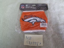 FOCO DENVER BRONCOS ORANGE REUSABLE FACE COVER MASK FREE SHIPPING QUANTITY DISCO