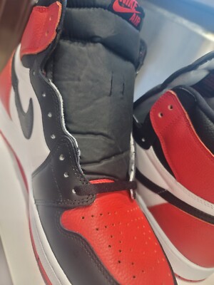 Air Jordan 1 Retro High Bred Toe Heritage Custom 555088-161 with