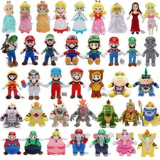 Super Mario Bros Princess Peach Bowser Plush Toys Stuffed Plushie Doll Kids Gift