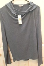 Kindred Bravely Womens Small/P Double Flap Nursing Sweater Long Sleeve Blue NWT