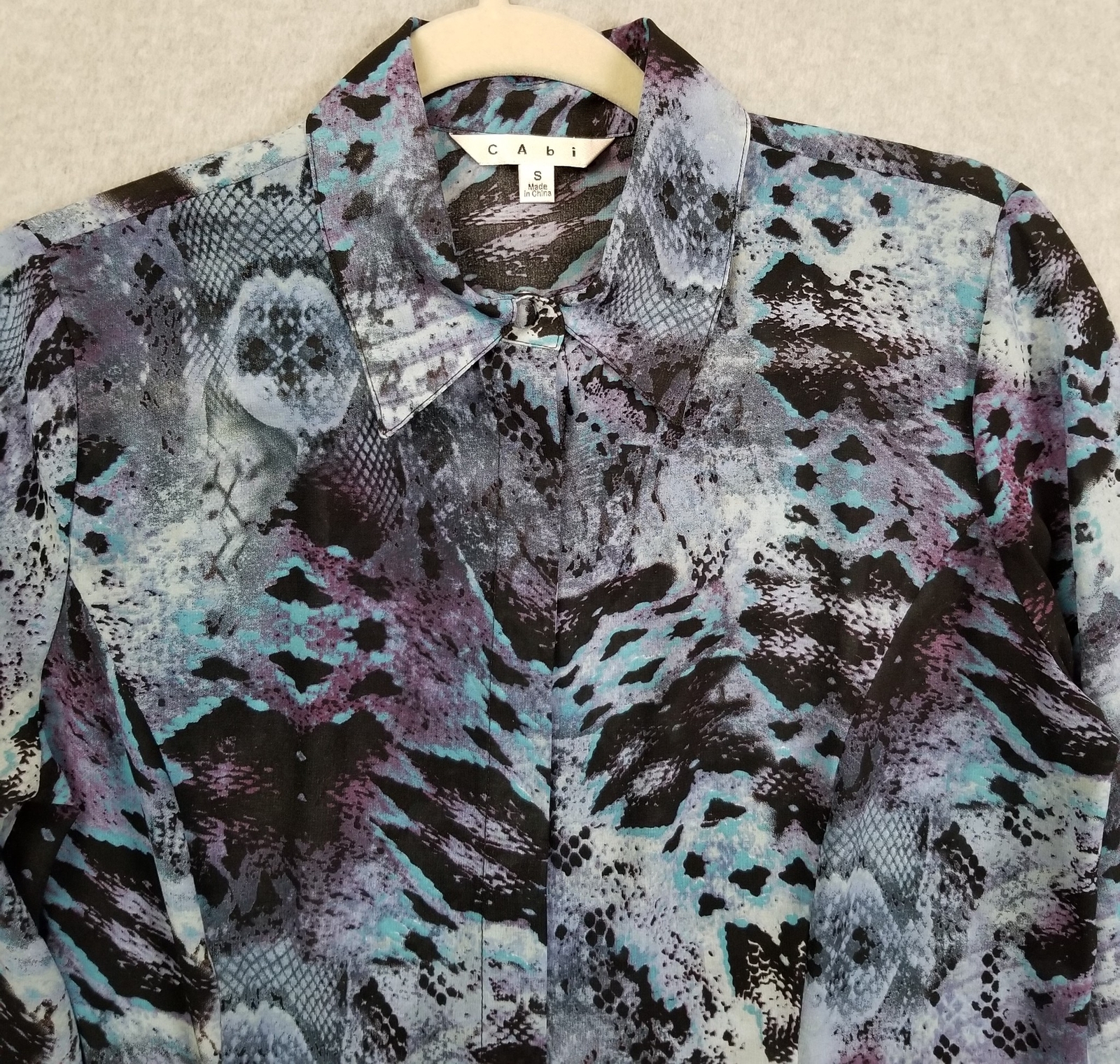 cAbi Button Up Shirt Women’s Small Python Snakesk… - image 2