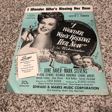 "I Wonder Who's Kissing Her Now" by Joseph E. Howard Sheet Music (Vintage)