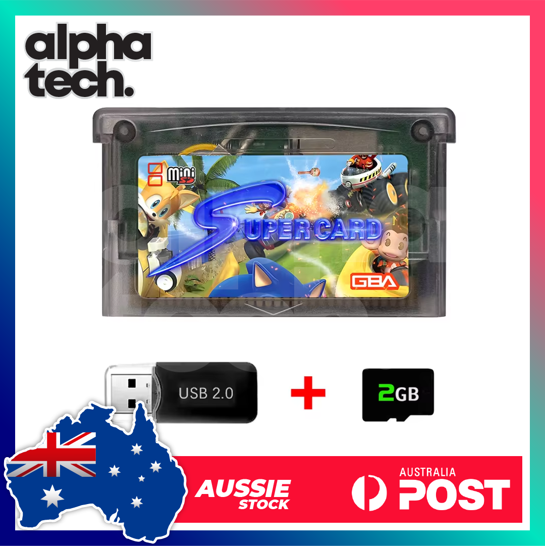 Game Boy Advance Flash Cart Multi Game Cartridge for GBA SP AU