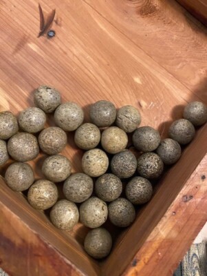 Vintage Clay Indian marbles ONLY SELLING 10 Marbles At A Time For 35 Dollars