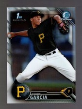 2016 BOWMAN CHROME REFRACTOR BCP156 YEUDY GARCIA RC 164/499 PIRATES