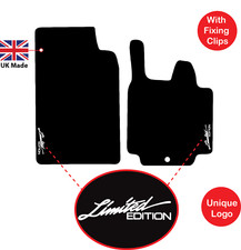 Tailored Car Floor Mats to fit Smart ForTwo 2007 to 2014 LE logos, 2 pcs set