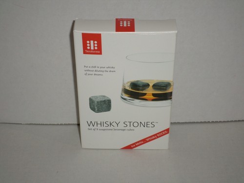 Whiskey Stones Set Of 9 Soapstone Beverage Cubes Teroforma NEW - Picture 3 of 3