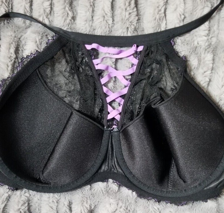 Cacique Bra 40DDD Black French Full Covera… Gem