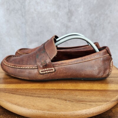 Cole Haan Driving Shoes Mens 10.5 M Somerset Brown‎ Leather Loafers Slip On COLE HAAN SOMERSET BIT BUCKLE BIT DRIVING LOAFERS LOAFERS  main image 4