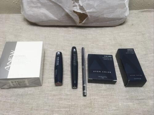 Avon True Color Iced Pastel Eyeshadow +Lip Miracle+glimmerstick+gloss+deep #44 - Picture 2 of 11