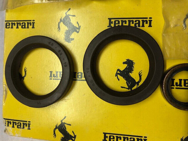 Ferrari 330 275 365 cluster ring nuts A/C idler pulley seals lot OEM