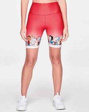 Zumba X Peanuts High Waisted Biker Shorts - Viva La Red  XS S M L XL  New 