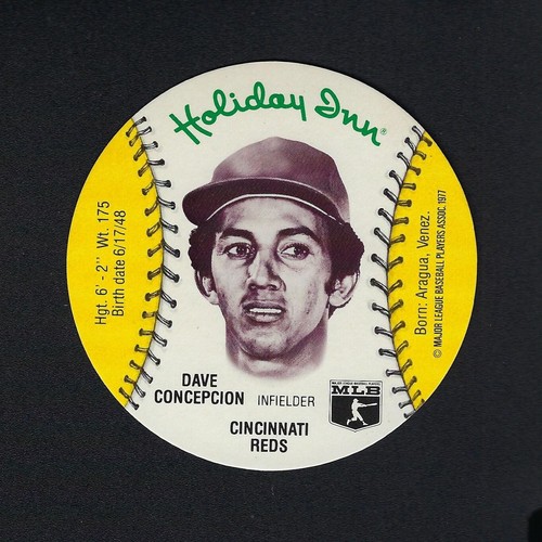 Dave Concepcion 1977 Holiday Inn Discs card