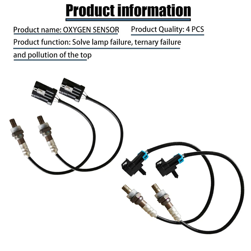4PCS Oxygen Sensor For 1996-2002 Chevrolet Express 1500 2500 3500 Tahoe Up+Down - Изображение 3 из 4