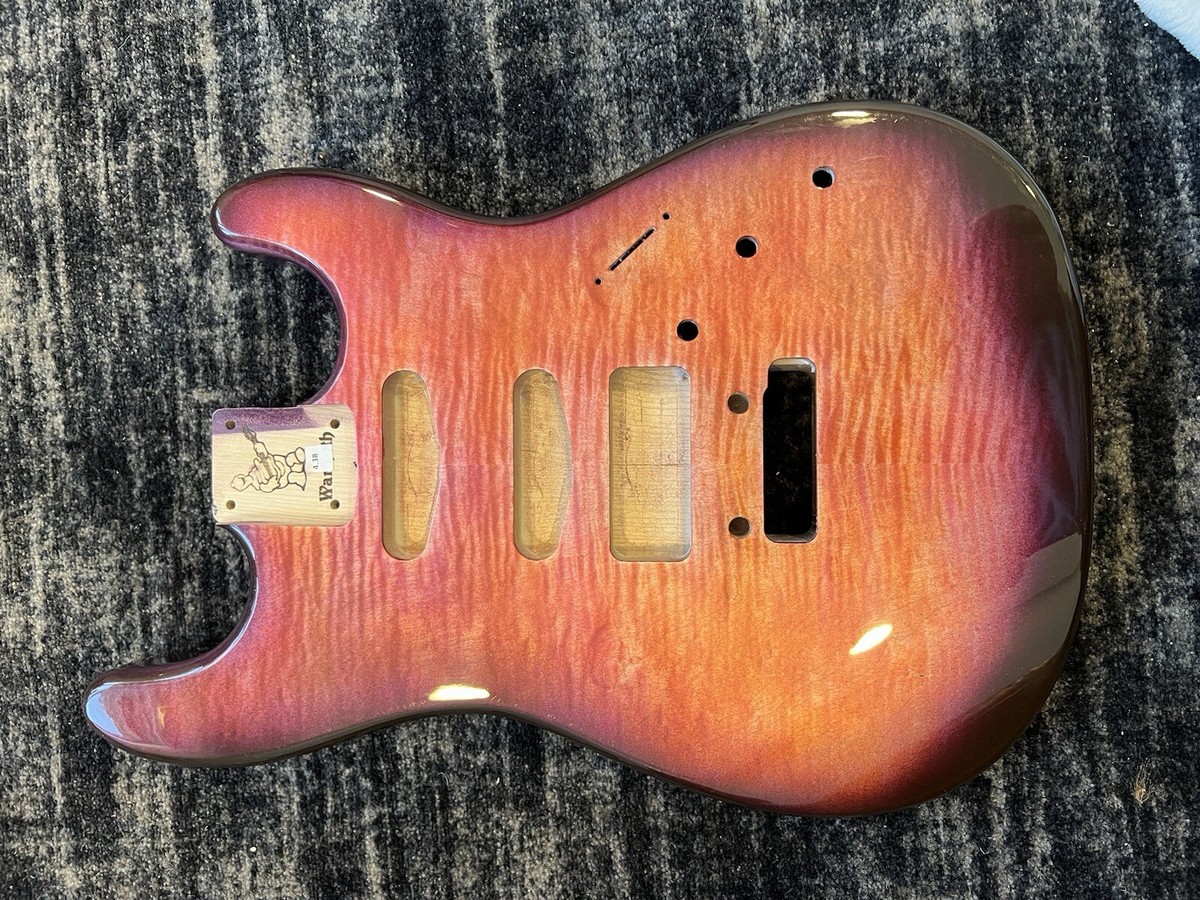 Warmoth Custom Stratocaster “Tequila Sunrise “ Strat Flamed Warmoth Custom Stratocaster “Tequila Sunrise “ Strat Flamed