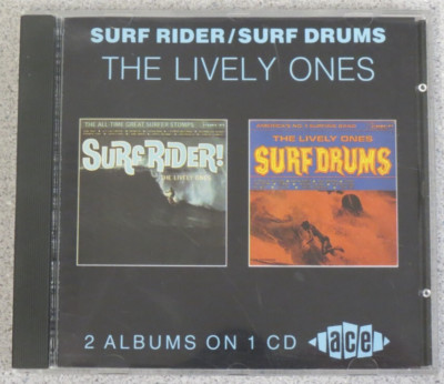 CD - The Lively Ones - Surf Rider / Surf Drums - 2 albums on 1 CD - ACE