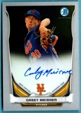 2014 Bowman Chrome  Autograph Auto  Casey Meisner  Card # BCPA-CM