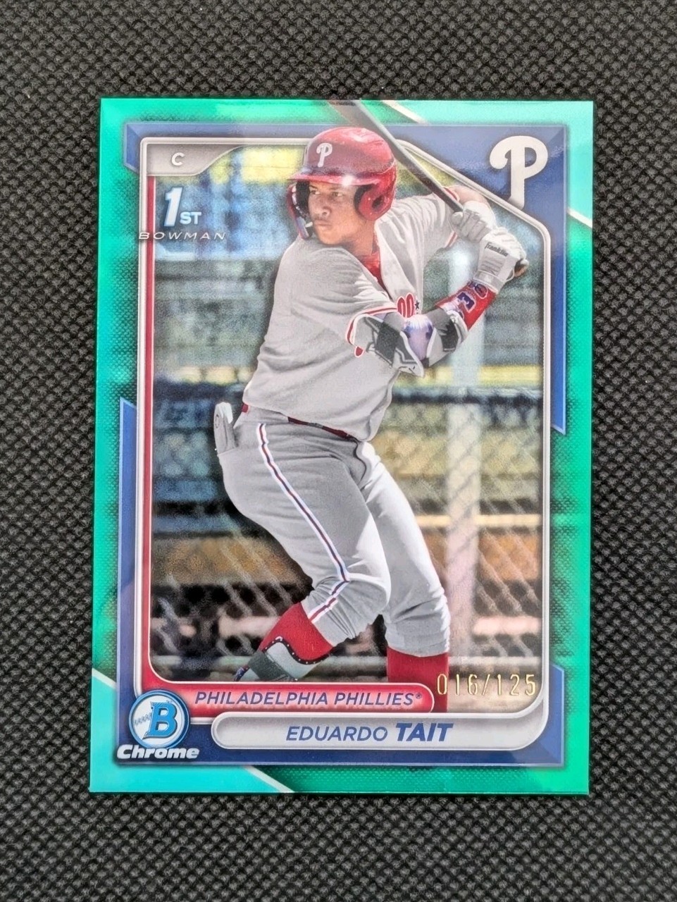 2024 Bowman Chrome - Prospects Eduardo Tait #BCP-164 Aqua Refractor /125 (RC)