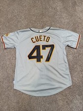 Johnny Cueto Autographed Majestic Jersey SF Giants Gray Stitched *COA FELL OFF*