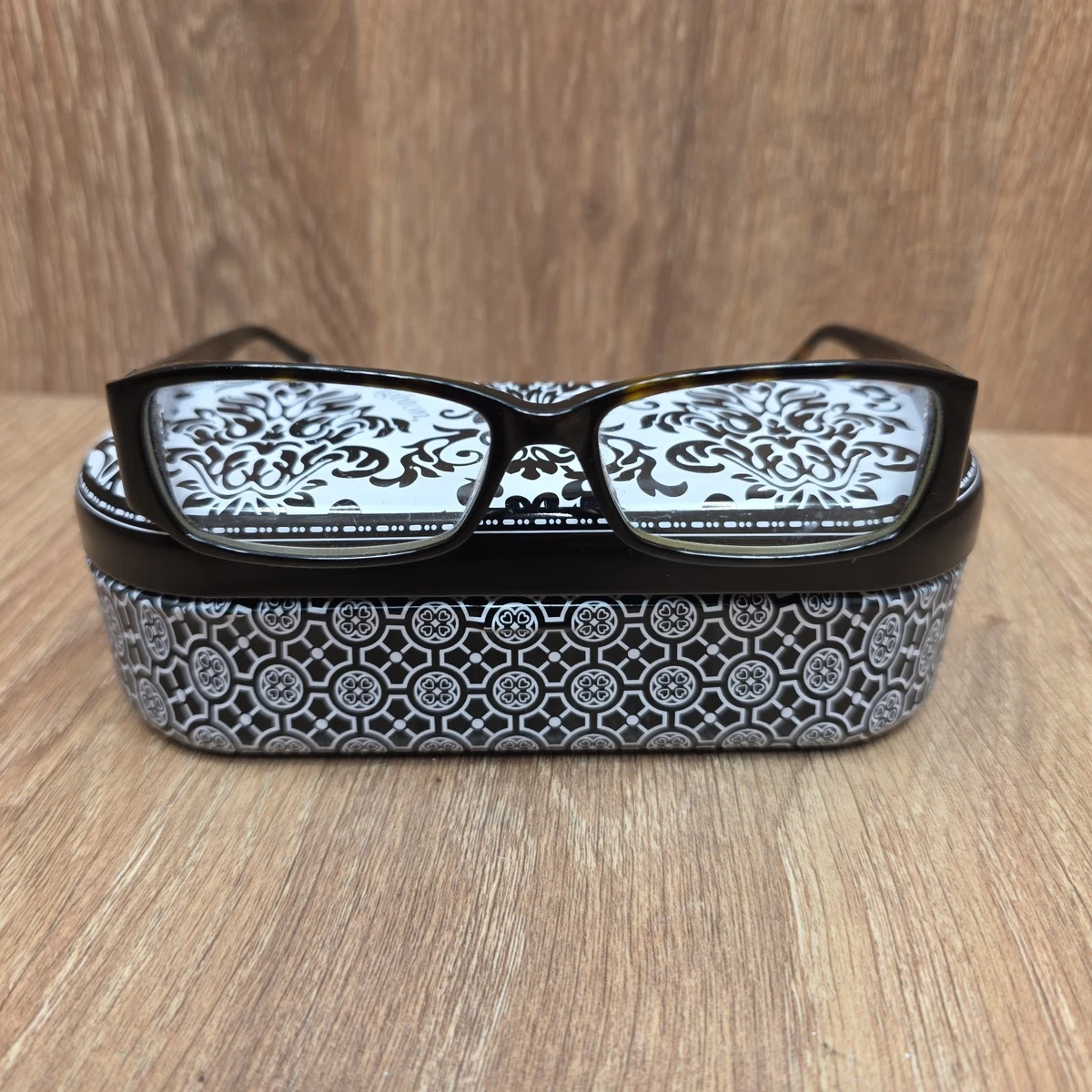 Brighton Silver Reading Glasses +1.0 lens with Decorative Case Art Brighton Reading Glasses for sale - eBay main image 2