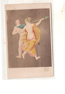 ROBERTO RIVE FOTOGRAFO NAPOLI 1870s CDV, RE: DATE THAT WENT BAD, + NUDE BACKSIDE