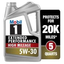 5W-30 Full Synthetic High Mileage Motor Oil, 5 Quart – Long-lasting Engine Care