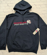 NEW Mens Large NFL New England Patriots Hoodie Classic Fit Hooded Sweatshirt