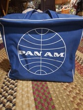 Vintage 1960s Pan Am Airlines Carry-On Flight Bag by Natco Products