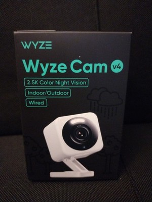 Wyze Cam v4 - 2.5K QHD Indoor/Outdoor WiFi Smart Security Camera