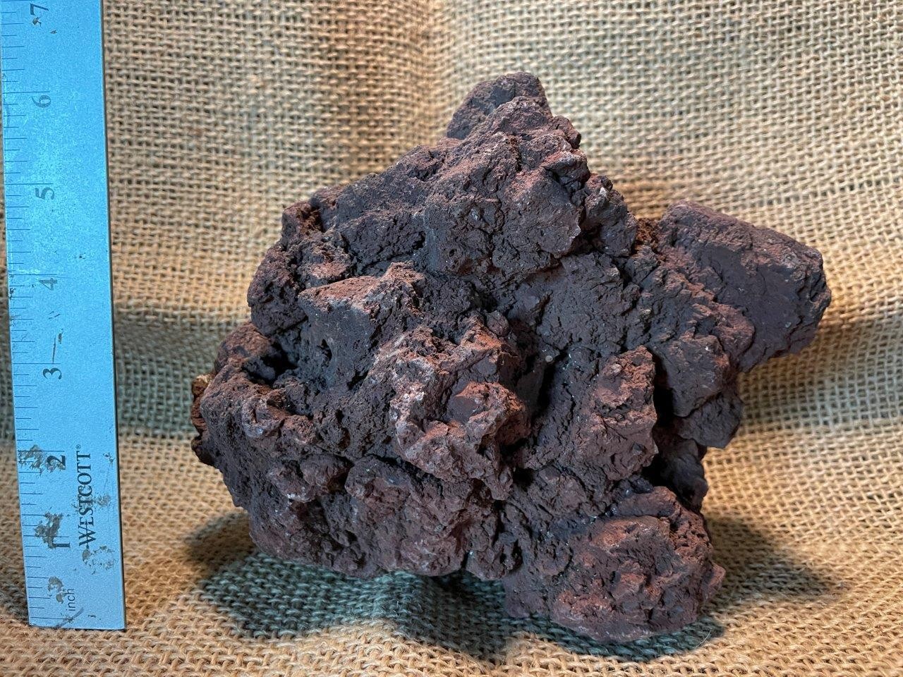 One Large Red Lava Rock – Perfect for Aquariums ,Terrariums, Succulents