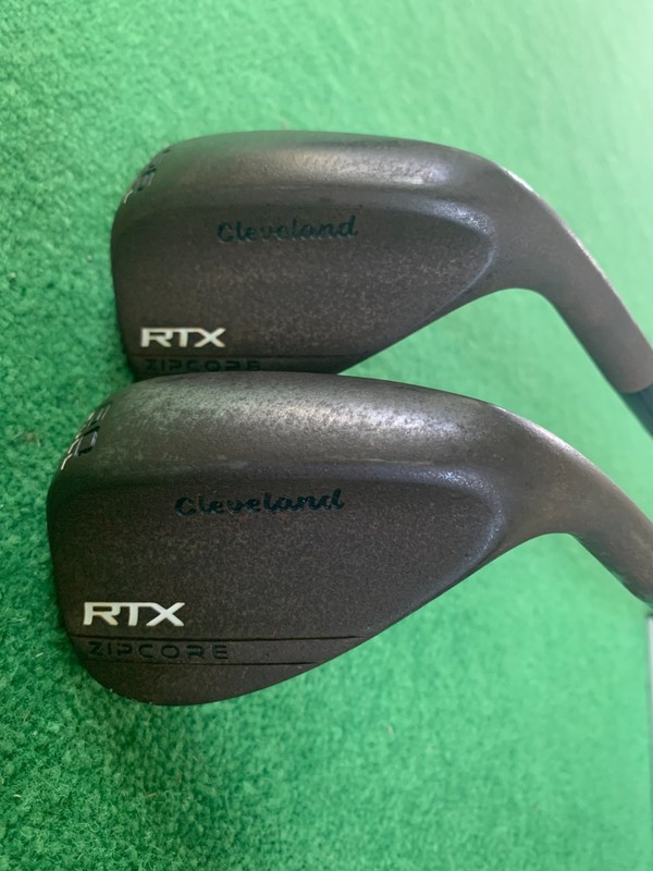 Cleveland RTX Zipcore raw 56 & 60 Full wedges w/ Dynamic Gold Spinner shafts