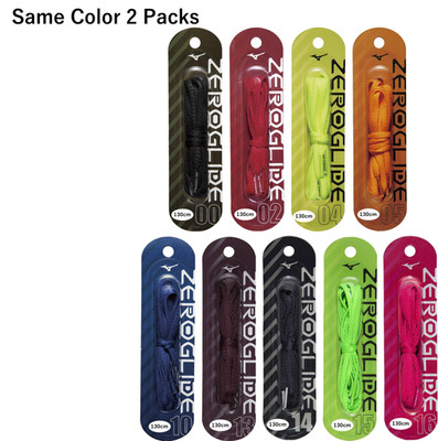 Mizuno Zero Glide Shoelace 130cm Sports Soccer Running Grip Laces 2 Pack 9 Color