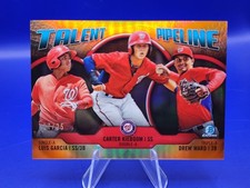 2019 Bowman Chrome Talent Pipeline /25 Luis Garcia Carter Kieboom Drew Ward RC